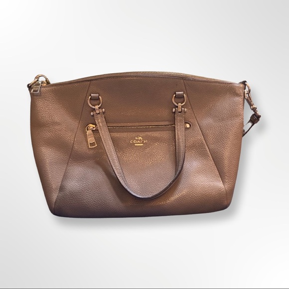 Coach Handbags - Gray Coach Purse Over the Shoulder